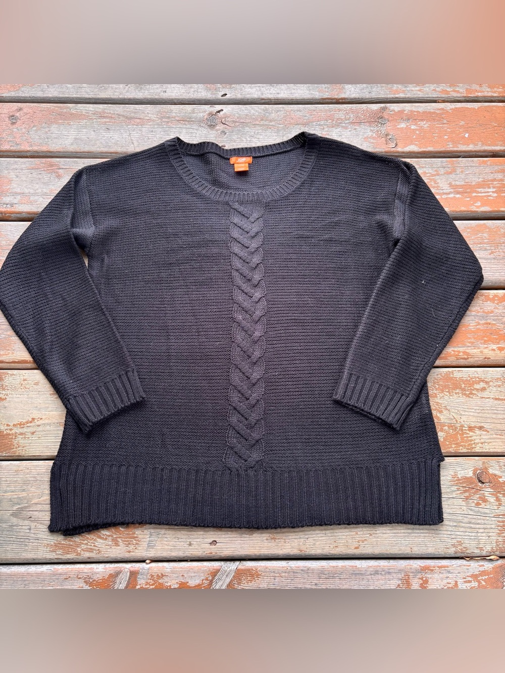 Joe Fresh Black Knit Crewneck Sweater - Size XL